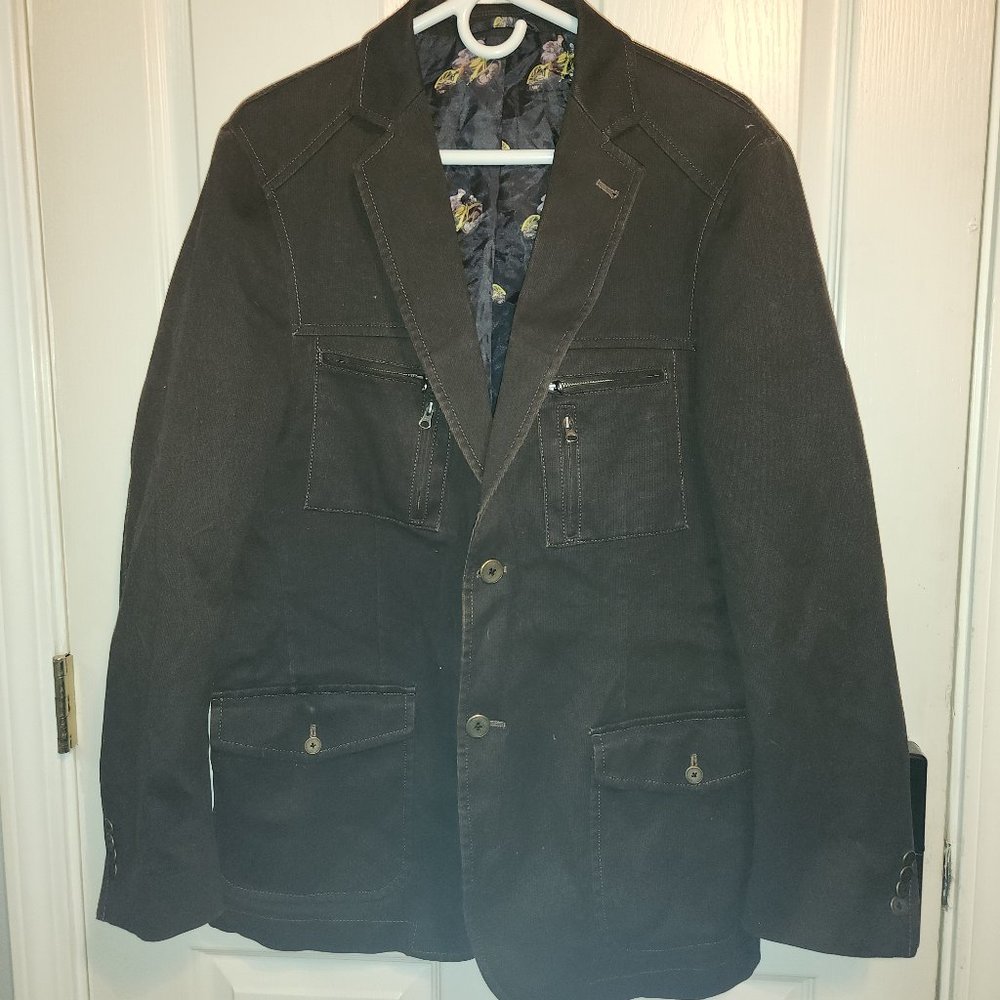 Flynt mens corduroy brown blazer